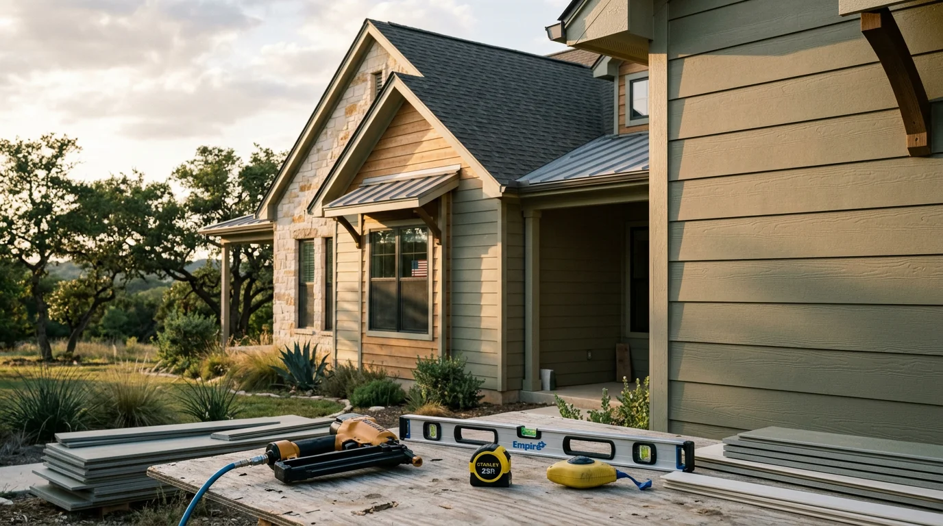 Professional siding and window installation on a residential home exterior