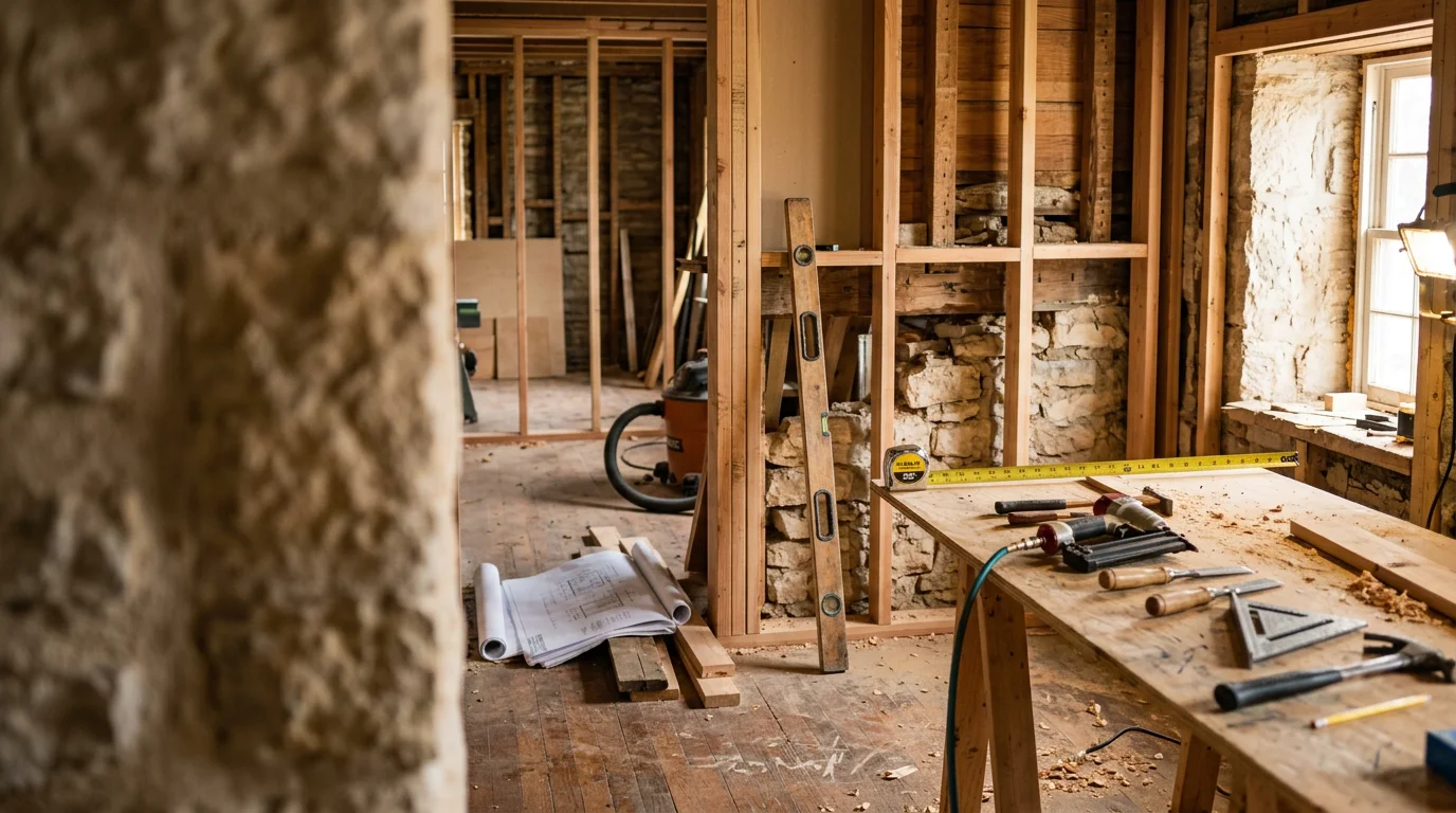 Remodeled interior of a Hill Country home in Fredericksburg, Texas, showing updated finishes and an open layout. Work completed by Brenner and Sons Construction, a general contractor serving Fredericksburg and surrounding communities.